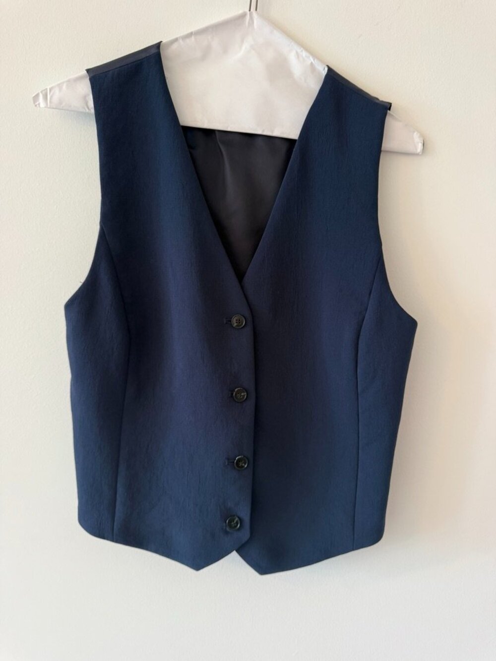 Aritzia Wilfred Navy Vest Size 8